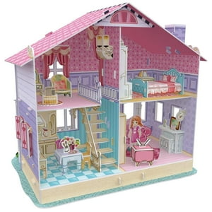 Total Upgrate - Juguete Casa De Muñecas Armable Puzzle 3D 93 Piezas