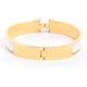 thumbnail image 2 of Pulsera para mujer, chapada en oro de 18 quilates, bonita y sencilla, joyería de moda, pulseras de acero de titanio para parejas, ideal para Navidad, San Valentín, Día de la Madre, regalo de cumpleaño, 2 of 2