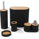 thumbnail image 1 of Set De 8 Accesorios Para Baño Con Tapa De Bambu Papelera Wc, 1 of 6