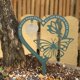 thumbnail image 3 of Placa conmemorativa Besoamo, regalo de condolencia en forma de corazón y mariposa, 3 of 5