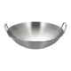 thumbnail image 2 of Sartén Wok De Acero Inoxidable Con Fondo Plano Plateado Para Guisar, Freír Y Cocinar Por Inducción, Diámetro 26 Cm, 2 of 5