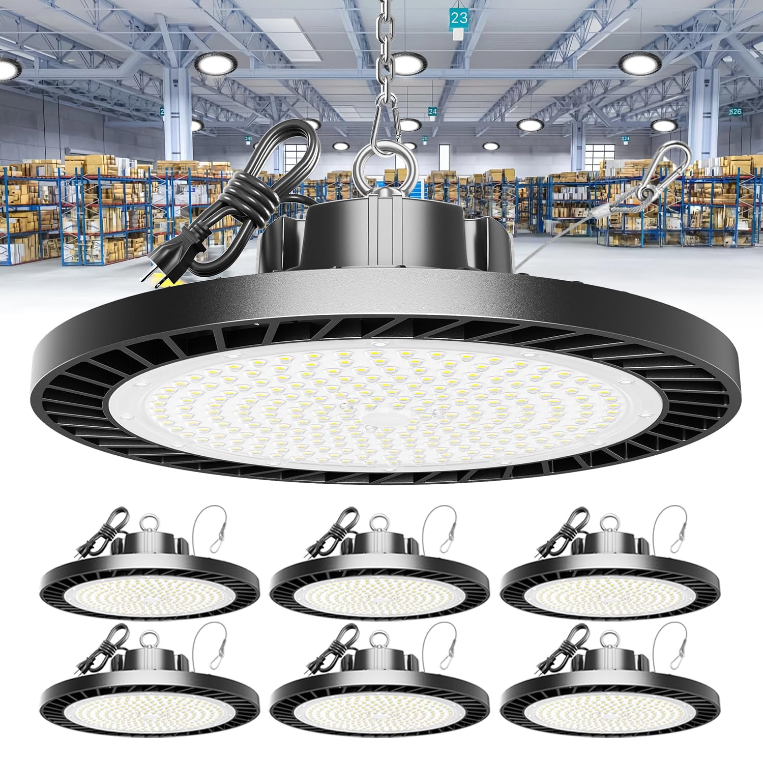 Lámpara Led De Gran Altura Onlylux 250 W 37500 Lm 6000 K Ip65 (paquete De 6)