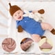 thumbnail image 4 of 5 juegos de gorros y manoplas para bebés, calcetines, guantes y manoplas para prematuros, antiarañazos, unisex, con nudo suave, para bebés de 0 a 6 meses hospitalizados., 4 of 7