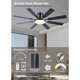 thumbnail image 2 of Ventilador de techo JSAITEE de 60 pulgadas con luz LED y control remoto, 2 of 3