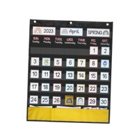 Bothyi - Calendario Tabla De Bolsillo Inicio Aprendizaje Temprano Suministros Para Maestros Calendario Para Niños