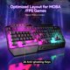 thumbnail image 2 of Teclado para juegos TECKNET Wired RGB 108 teclas de membrana, 2 of 7