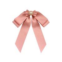 Magideal - Broche De Lazo Preatado Para Mujer, Pin De Corbata, Accesorio De Disfraz, Decoración, Broche De Listón, Broche De Pajarita, Pin Para Sombrero, Abrigo, Rosa