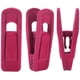 thumbnail image 1 of Paquete de 20 pinzas de terciopelo para perchas de pantalones color marfil, pinzas resistentes con dedos flocados, perfectas para usar con perchas de terciopelo de línea delgada., 1 of 5