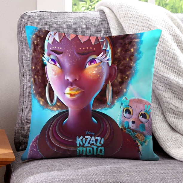Kizazi Moto: Generación Fuego Fundas de almohada de terciopelo con tema, regalos de funda de almohada, decoración para el hogar, cojín de lanzar, regalo de cumpleaños para fans y parejas.30*30cm.