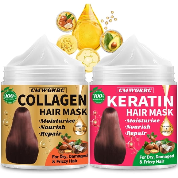 Máscara Capilar CMWGKBC Colágeno Keratina Cabello Dañado 360 g
