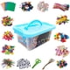 thumbnail image 1 of Kit De Suministros Para Artes Y Manualidades Para 100 Botones De Parche Con Letras De Palito De Helado, 1 of 5