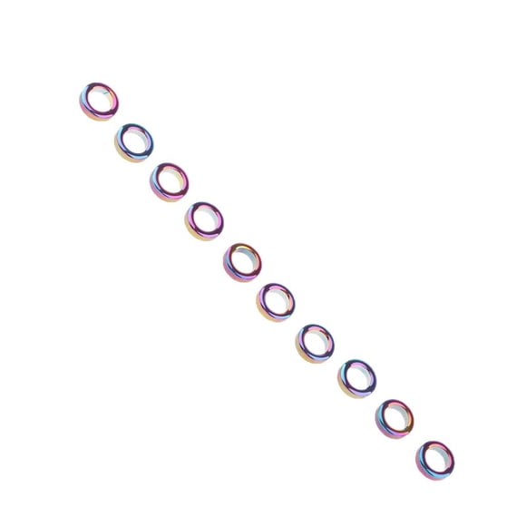 10pcs guías de ca?a de pescar anillo DIY Pole Tip Tops Tops accesorios de reparación S