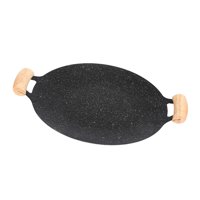 Magideal - Barbacoa Parrilla Sartenes Para Cocinar Barbacoa Plato Utensilios Hierro Freír Asar Cocinar Plancha Sartén Parrilla Sartén Para Mochilero Pesca Playa 32Cm