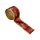 thumbnail image 4 of Cinta navideña, Cinta navideña, Cintas con borde con cable para decoración navideña, Cinta decorativa para proyectos artesanales de embalaje de regalo Rojo, 4 of 5