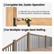 thumbnail image 4 of Kit de conectores y soportes para barandal de terraza Muzata WT11, 4 of 6