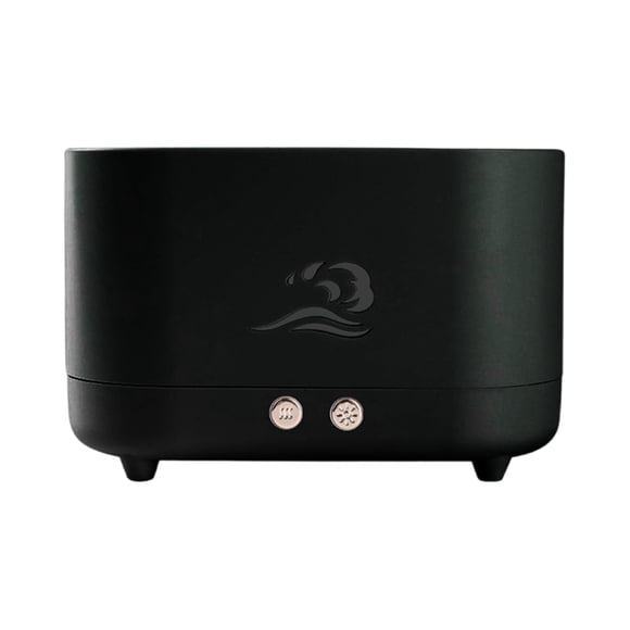 Humidificador De Llama Difusor De Aroma Alimentado Por USB Silencioso Para Oficina Dormitorio Hogar Negro