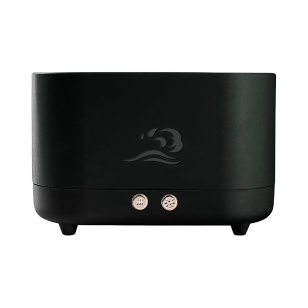 Humidificador De Llama Difusor De Aroma Alimentado Por USB Silencioso Para Oficina Dormitorio Hogar Negro