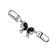 thumbnail image 3 of Broche Retro Clip Chal Bufanda Cardigan Suéter Clips De Broche Nudo De Arco Negro, 3 of 5