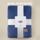 thumbnail image 4 of Manta UGG 127 cm x 178 cm Azul Felpa Ultra Suave, 4 of 9
