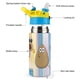 thumbnail image 3 of Pou Botella de Agua con Tapa Pop Top de Un Toque, Acero Inoxidable, a Prueba de Fugas, para Deportes, Botella Infantil azul 12 oz, 3 of 6