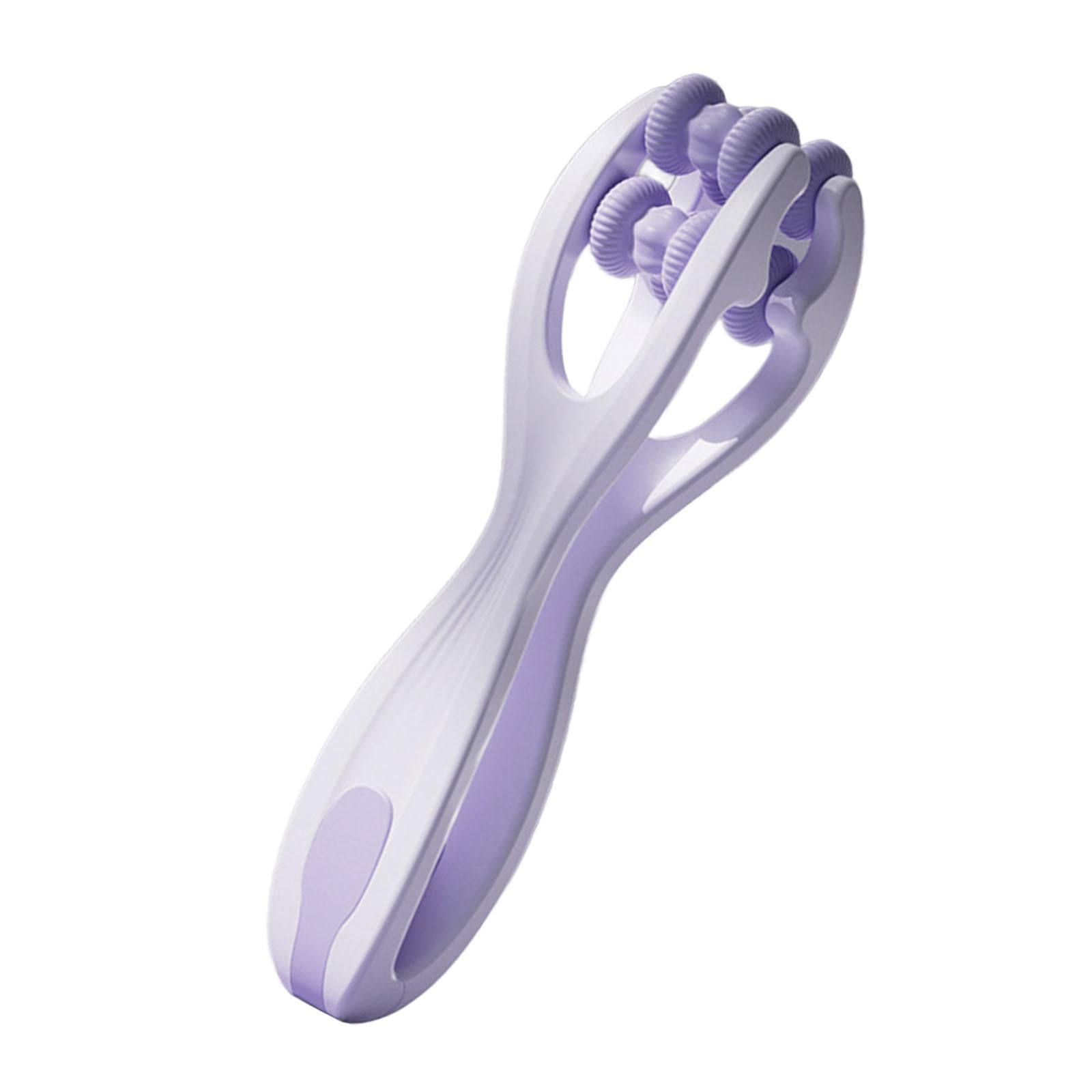 Magideal - Masajeador De Dedos, Rodillos Dobles, Rodillo Para Articulaciones De Mano, Herramientas De Rodillo De Masaje Manual Para Articulaciones De Los Dedos, Violeta