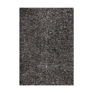 Dib - Alfombra Flokati 060X120 Negra/Blanca