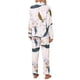 thumbnail image 3 of INSPIRE CHIC Conjunto de Pijama de Mujer de Viscosa con Botones de Manga Larga, Ropa de Dormir Floral con Bolsillos y Cintura Elástica S Cielo Estrellado Pájaros, 3 of 6