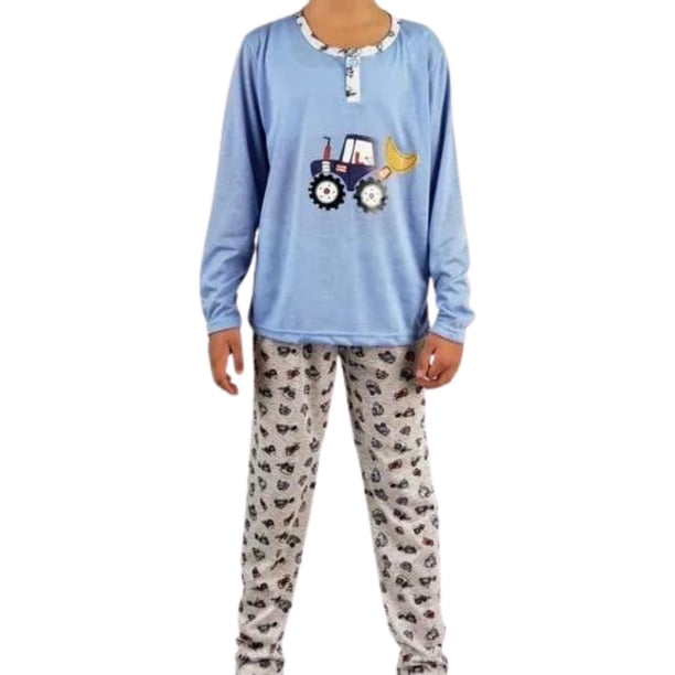 Pijama Niño Verano Manga Larga Tractor 340