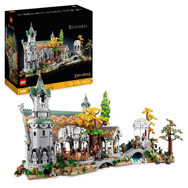 Kit de maquetas de construcción LEGO Icons The Lord of The Rings Rivendell 10316