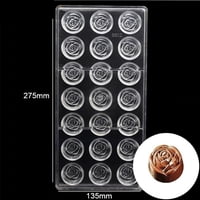 Genérico - Molde Chocolate Acrilico Molde De Chocolate Molde Rosa