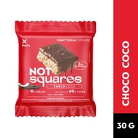 Bocado Notsquare Coco Cubierto En Chocolate Con Proteína 30 G Notco