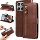 thumbnail image 5 of Funda con Cremallera para Motorola Moto G56, Carcasa Cartera de Cuero PU con Soporte y Tarjetero, 5 of 5