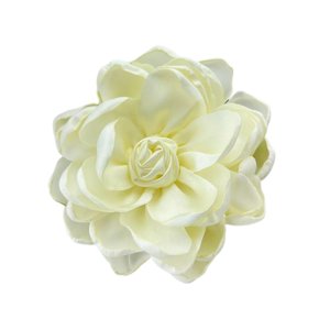 Magideal - Broche De Flores De Tela, Elegante Broche Para El Cabello Con Flores, Broche De Flores De Satén De Color Rosa Para Fiestas, Banquetes, Accesorios De R Beige