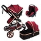 thumbnail image 2 of Coche con silla de nido y base de auto premium 3 en 1 Rojo, 2 of 3