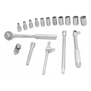 Genérico - Jgo Dados 1/4 Hexagonal 4-13Mm 18 Pzs. Marca Stanley 86-117