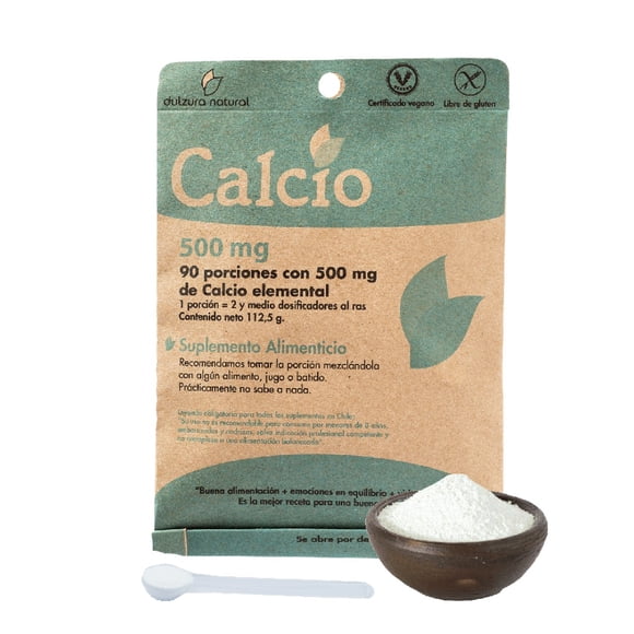 CALCIO 90 PORCIONES 500mg VEGANO SIN GLUTEN