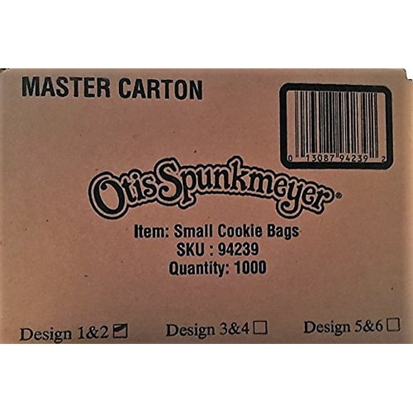 Bolsas de papel para galletas Otis Spunkmeyer 1000 unidades blancas