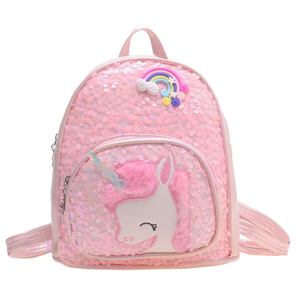 Shining Schoolbags Princess Girls Backpack Bling Glitter Backpacks Kindergarten Sequins School Bag Children Unicorn Book Bags