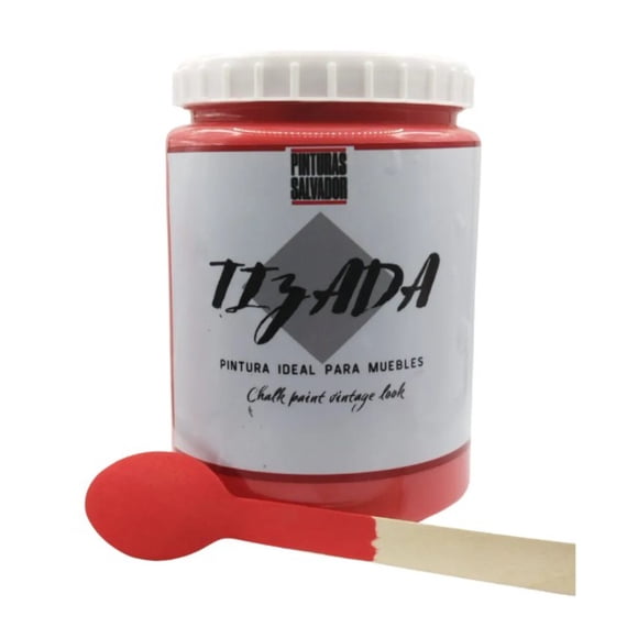 Pintura Tizada Al Agua Chalk Paint rojo