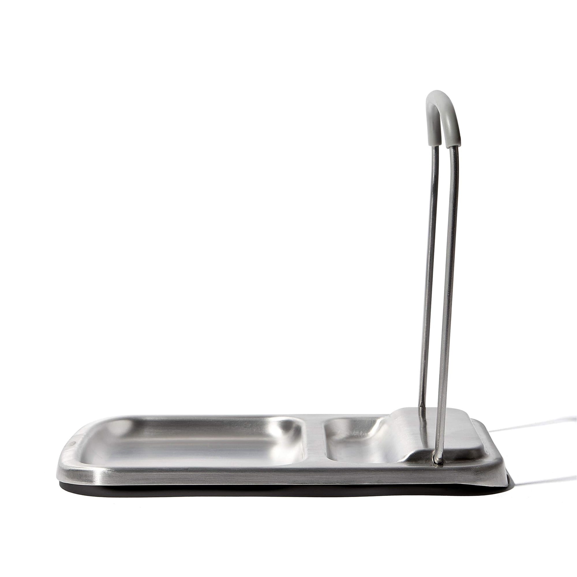 Soporte Para Cucharas Con Soporte De Tapa Oxo De Acero Inoxidable
