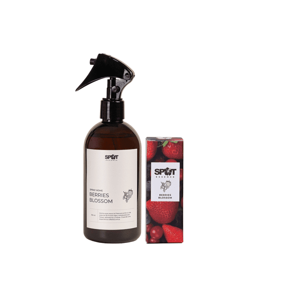 Pack Spray Home 350ml + Aromatizador de Auto Berries Blossom Spot Essence