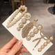 thumbnail image 1 of Gorgeous Feather Faux Pearls Rhinestone Hair Clips - Perfect Elegant Hair Accessories for Women & Girls!, 1 of 5