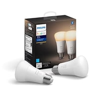 Bombilla Inteligente Philips Hue Soft White, 2 Unidades Philips Hue Ambiance A19 9.5 Watts