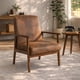 thumbnail image 1 of Poltrona Sitial Roma Suede Café, 1 of 6