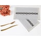 thumbnail image 5 of REGALWOVEN Juego de 4 Manteles Individuales de Estilo Rústico para Decoración de Mesa de Comedor Interior y Exterior Lavables Mantel de Cocina Limpiar con Paño Blanco-Negro 20*12in, 5 of 6