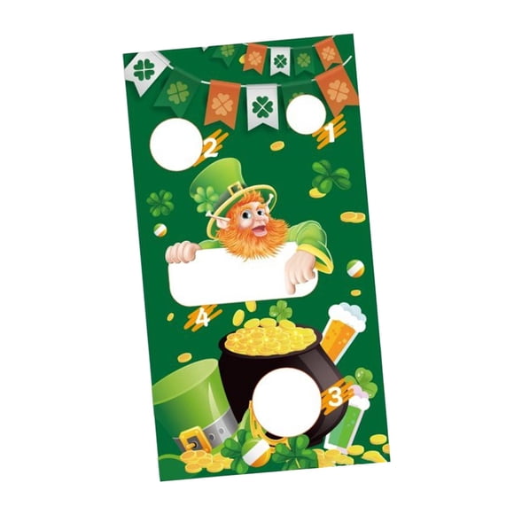 Juego de Lanzamiento de Pancartas para Festivales, Juegos de Lanzamiento, Recuerdos de Juegos, Pancarta Temática Divertida para Jardín, Césped, Activi Sombrero verde