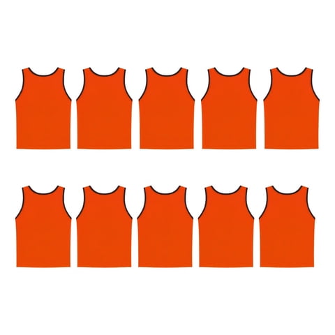 Linea Sport - Pack X10 Chalecos Deportivo De Malla Peto Calado Cerrado Niños