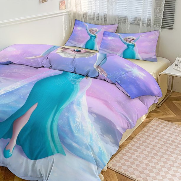 Frozen 3-Piece Reversible Twin Bed Set - Includes 1 Reversible Twin Comforter
