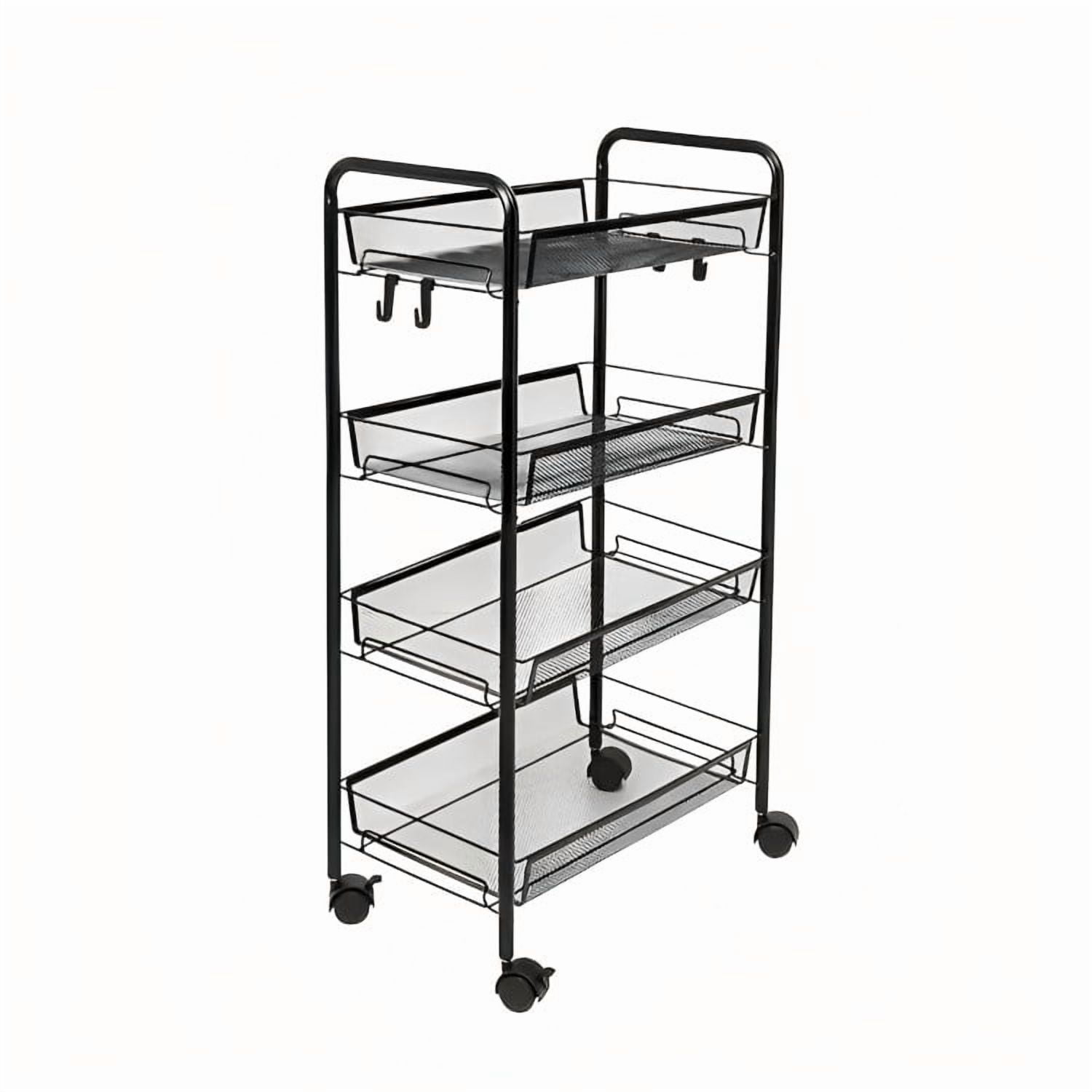 Genérico - Carrito Carro Organizador Con Rueda Multiuso 4 Niveles