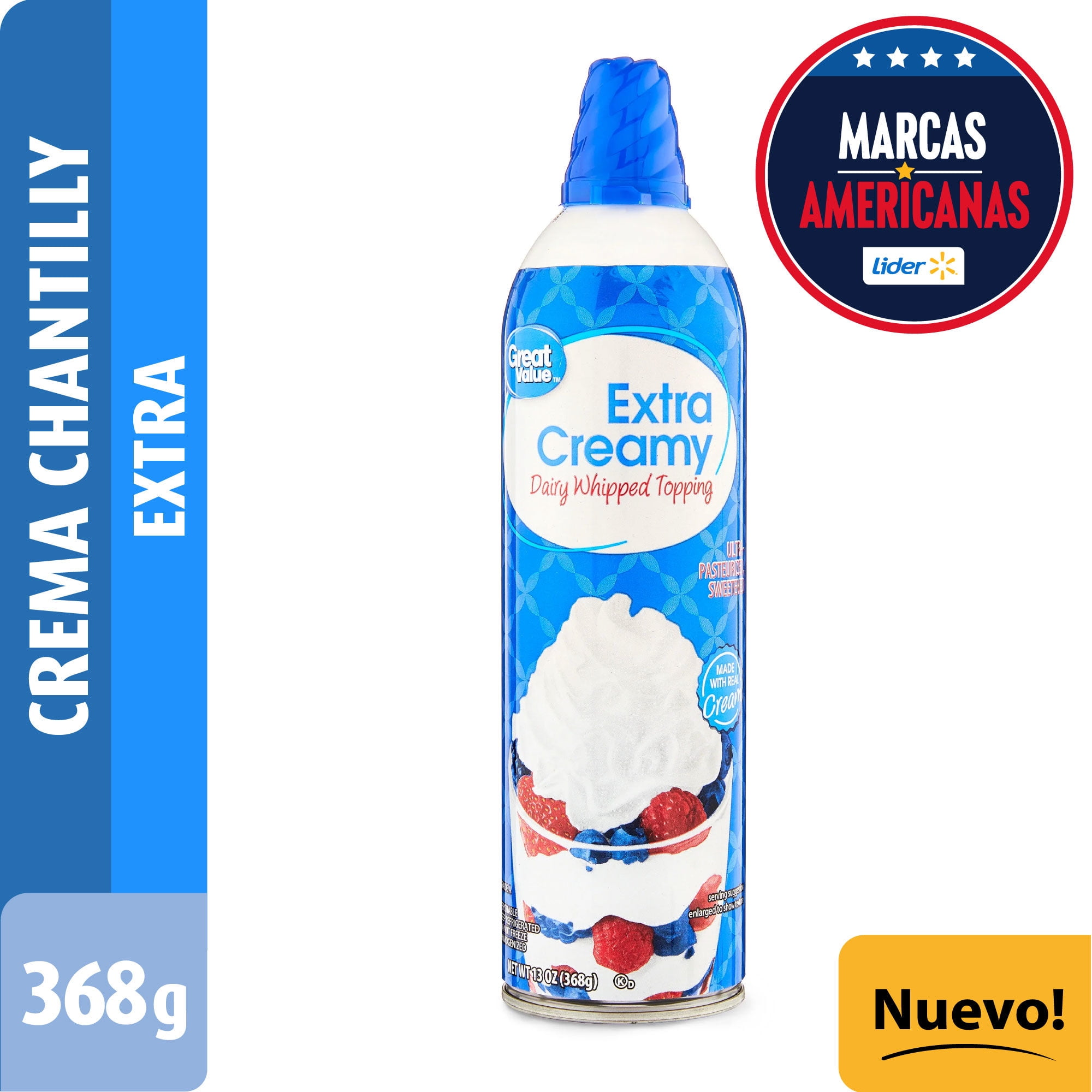 Crema Chantilly Creamy 368 g Great Value